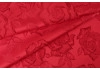 Атлас корсетный жаккард розы крупные — красные