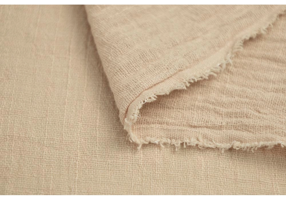 Марлевка хлопок слаб (cotton slub), цвет — бежевый