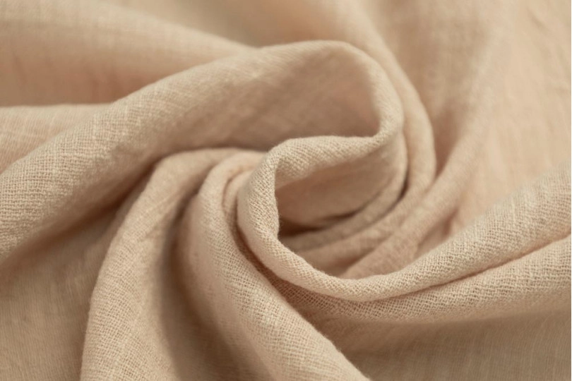 Марлевка хлопок слаб (cotton slub), цвет — бежевый