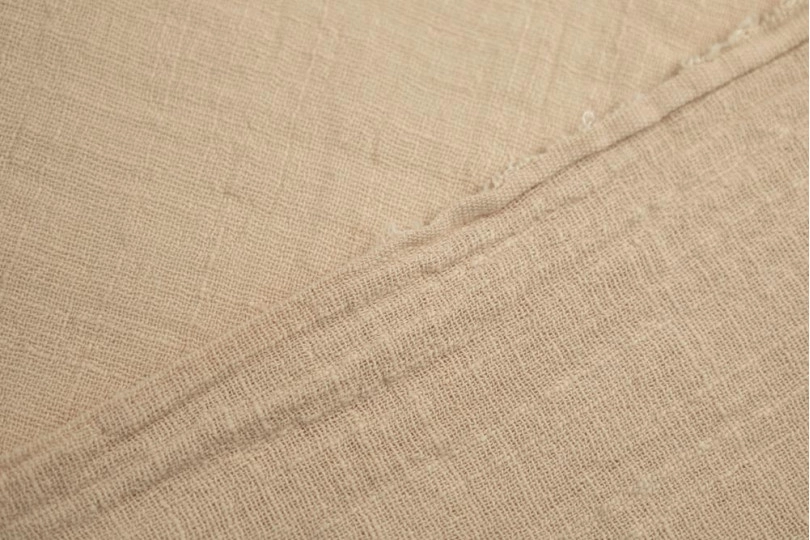 Марлевка хлопок слаб (cotton slub), цвет — бежевый