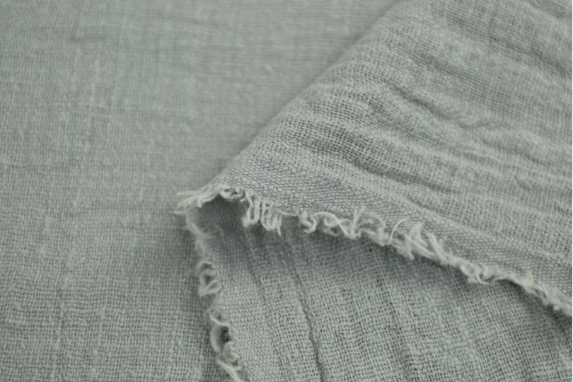 Марлевка хлопок слаб (cotton slub), цвет — серый