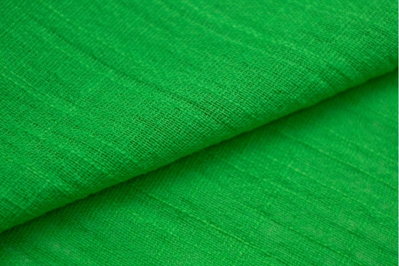 Марлевка хлопок слаб (cotton slub), цвет — зеленый