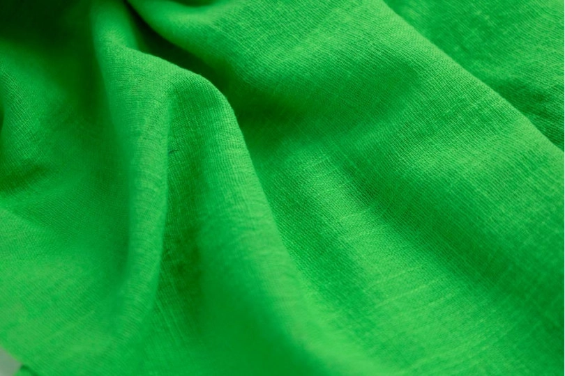 Марлевка хлопок слаб (cotton slub), цвет — зеленый