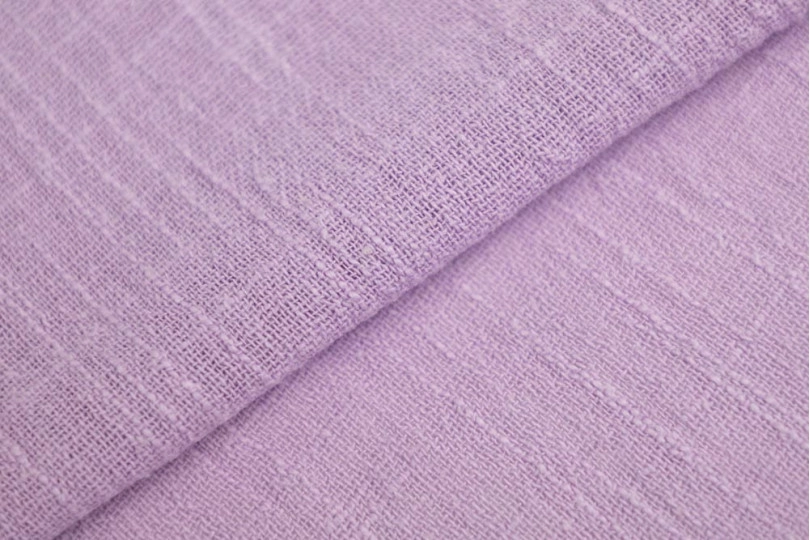 Марлевка хлопок слаб (cotton slub), цвет — сиреневый