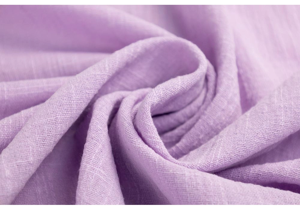Марлевка хлопок слаб (cotton slub), цвет — сиреневый