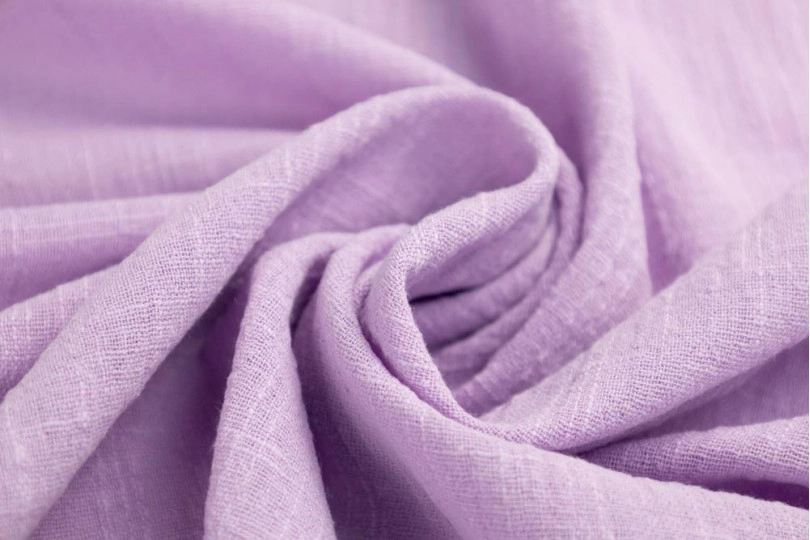 Марлевка хлопок слаб (cotton slub), цвет — сиреневый