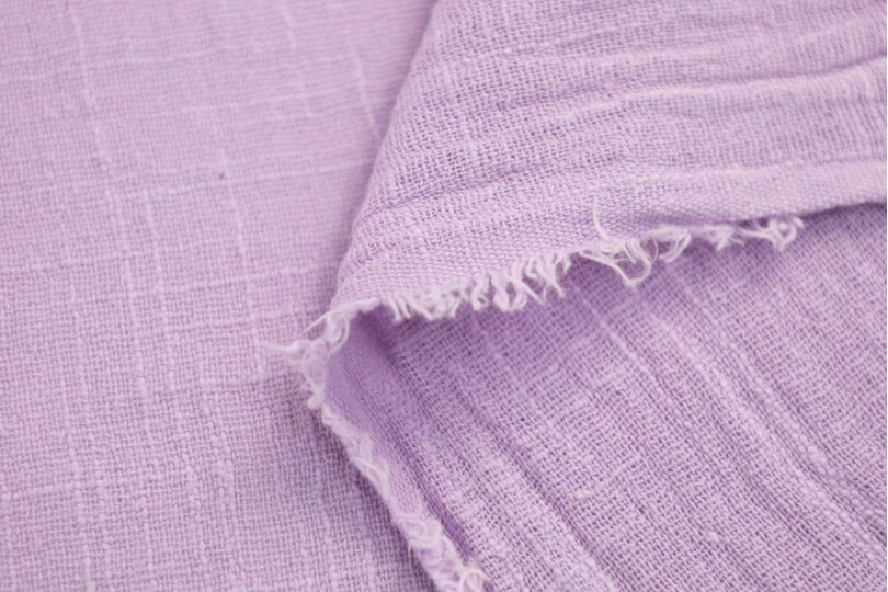 Марлевка хлопок слаб (cotton slub), цвет — сиреневый