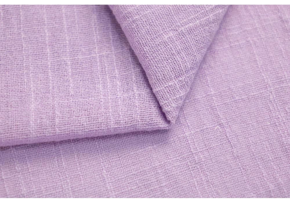 Марлевка хлопок слаб (cotton slub), цвет — сиреневый