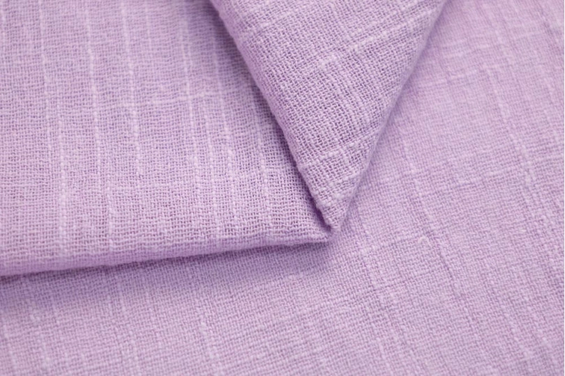Марлевка хлопок слаб (cotton slub), цвет — сиреневый