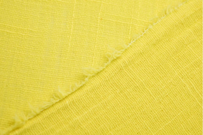 Марлевка хлопок слаб (cotton slub), цвет — желтый