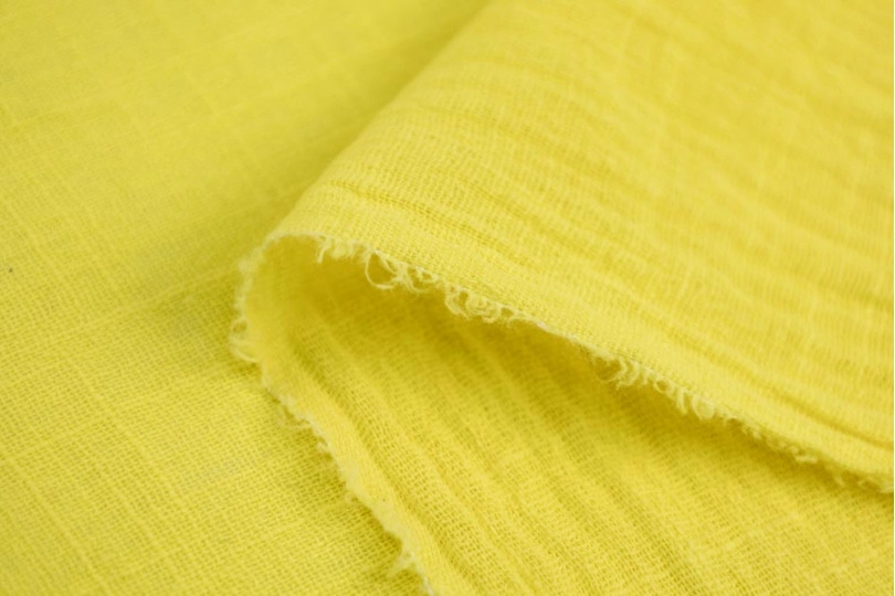 Марлевка хлопок слаб (cotton slub), цвет — желтый
