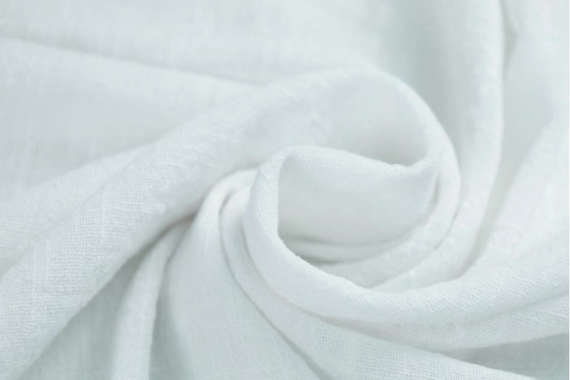 Марлевка хлопок слаб (cotton slub), цвет — белый