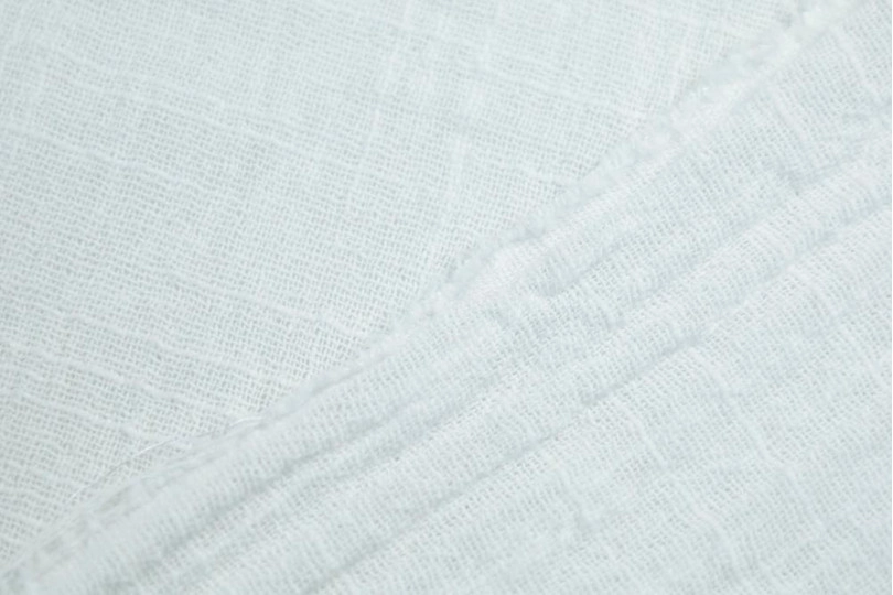 Марлевка хлопок слаб (cotton slub), цвет — белый