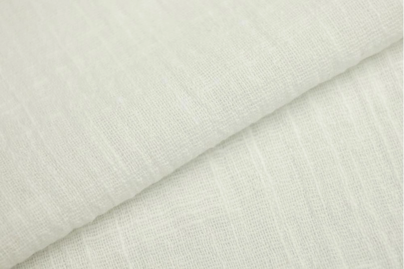 Марлевка хлопок слаб (cotton slub), цвет — молоко