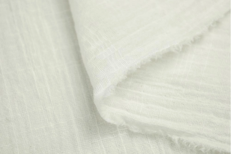 Марлевка хлопок слаб (cotton slub), цвет — молоко