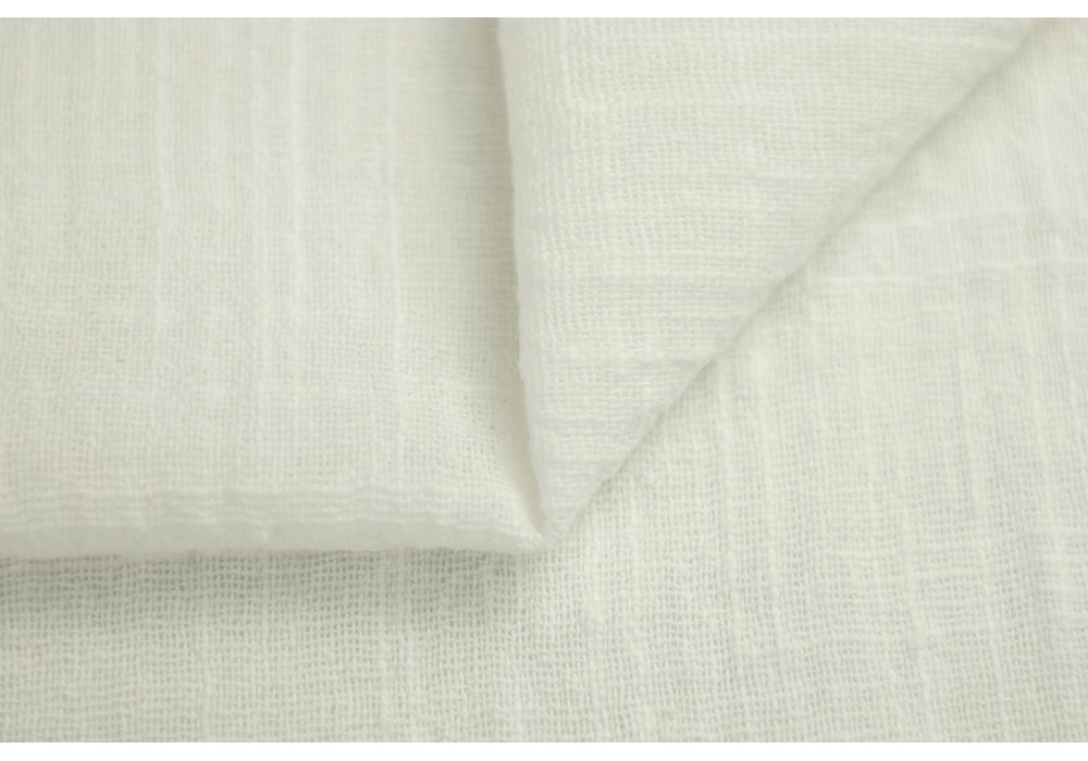 Марлевка хлопок слаб (cotton slub), цвет — молоко