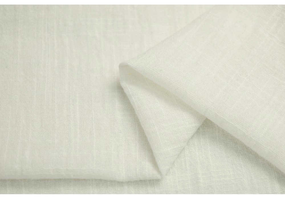 Марлевка хлопок слаб (cotton slub), цвет — молоко