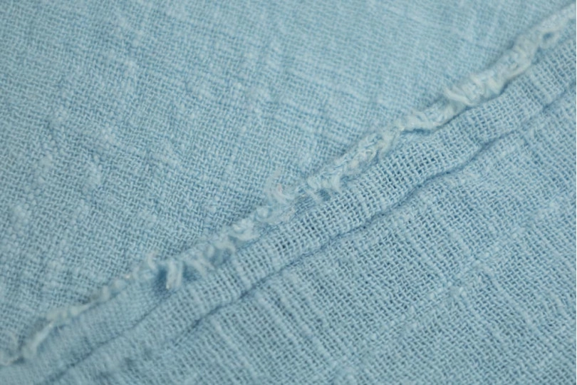 Марлевка хлопок слаб (cotton slub), цвет — голубой