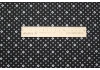 Ткань поплин стрейч, принт — ромб белый на черном