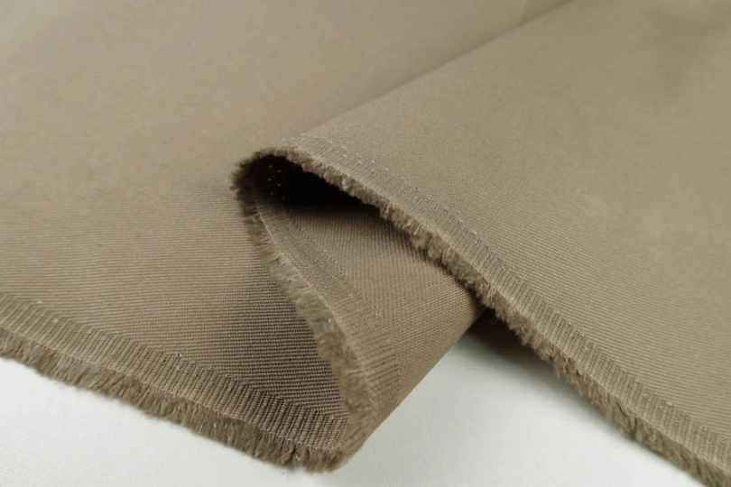 Коттон твил плотный, цвет — какао