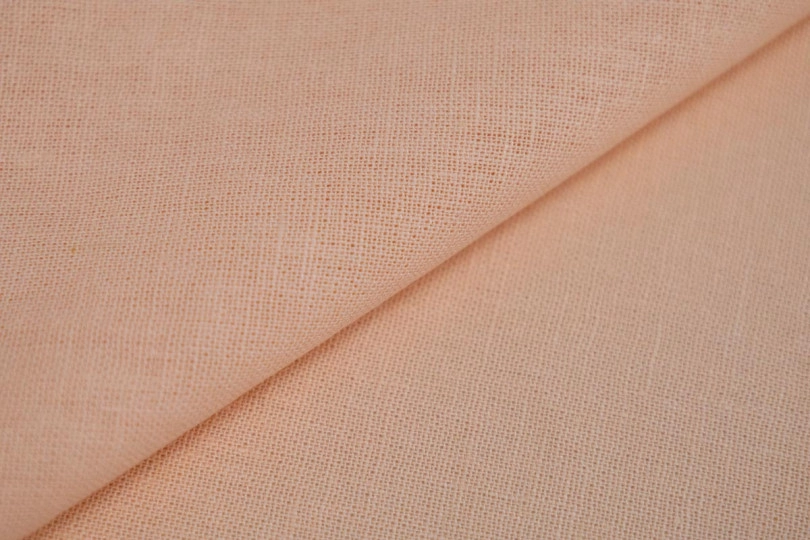 Натуральный Лен с вискозой FT-010, цвет — персик