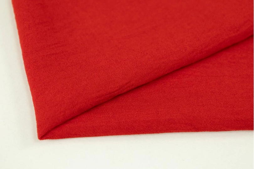 Ткань цея (cey) Манго однотонный, цвет — красный