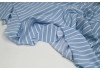 Супер софт Ниагара, принт — узкая белая полоска на голубом