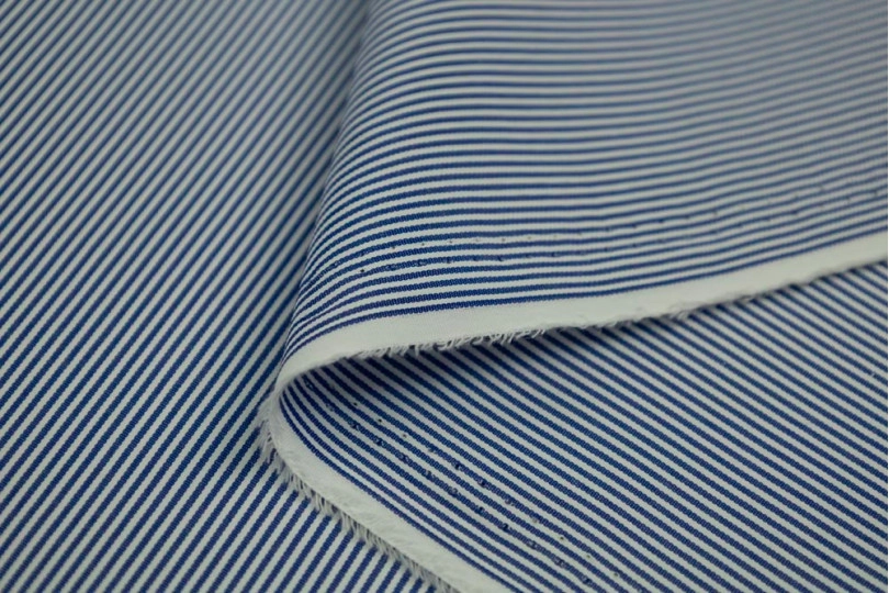Ткань полоска (stripe), цвет — синяя