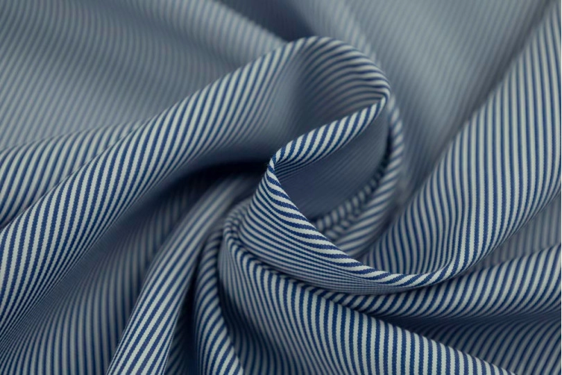 Ткань полоска (stripe), цвет — синяя