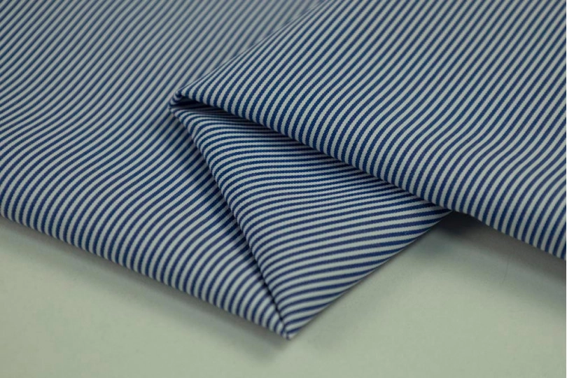 Ткань полоска (stripe), цвет — синяя