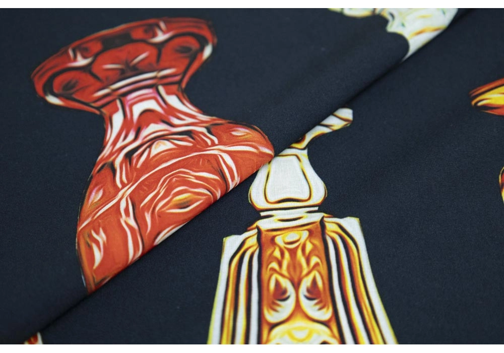Супер софт Ниагара, принт — бокалы на синем