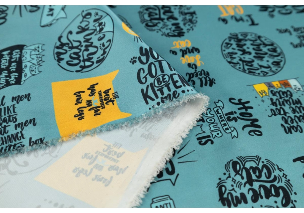 Армани дизайн — котики на бирюзе
