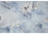 Штапель, электронный (digital) принт — лилии на голубом