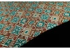 Штапель поплин, принт — калейдоскоп коричневый