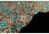 Штапель поплин, принт — калейдоскоп коричневый