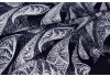 Штапель принт — огурцы на темно-синем