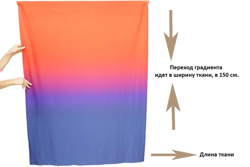Бифлекс градиент, цвет — синий-красный