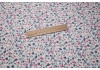 Трикотаж вискоза, принт — нежные цветочки на белом